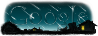 구글 페르세우스 유성우 로고(Google Logo, Perseid Meteor Shower)